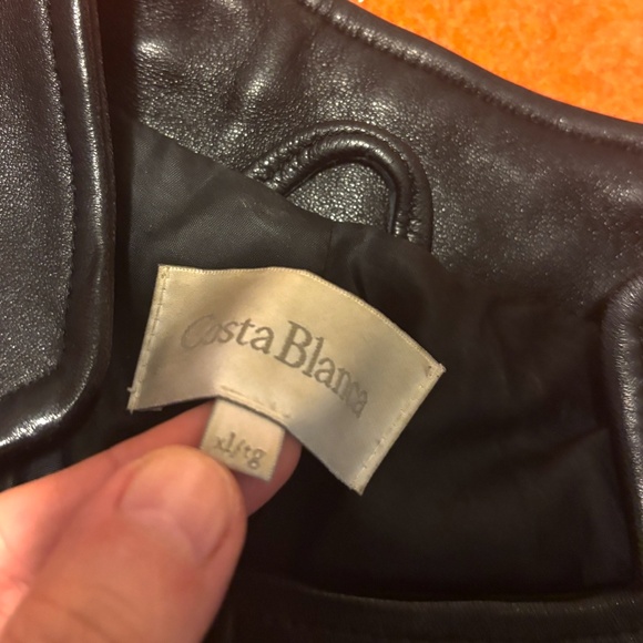 Vintage Costa Blanca real leather fancy jacket blazer EUC - Picture 6 of 9
